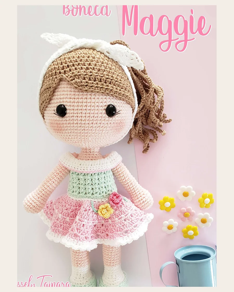 Boneca pronta da receita Boneca Maggie